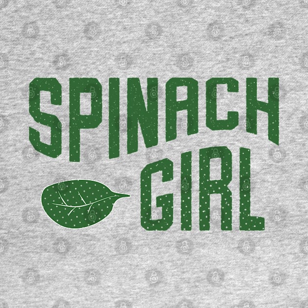 Veggie Spinach Girl Green Fan by atomguy